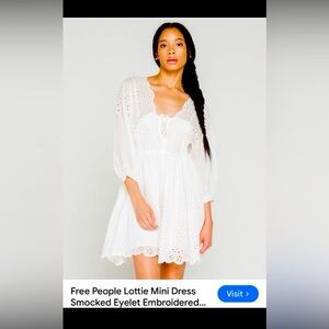 Free People NWOT Women’s Lottie Mini Dress / Size: SMALL